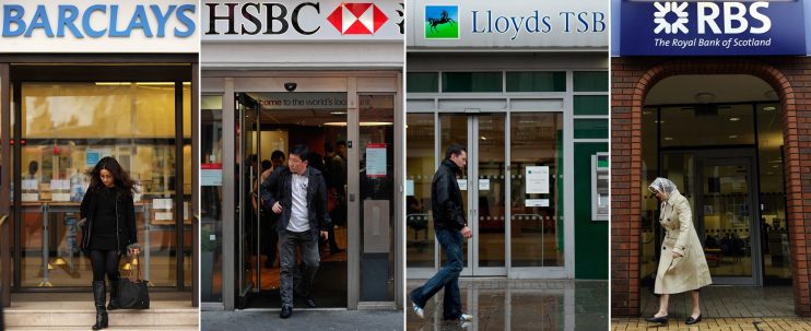 Shares in major British banks rose today on increased optimism about lockdown measures easing globally.
