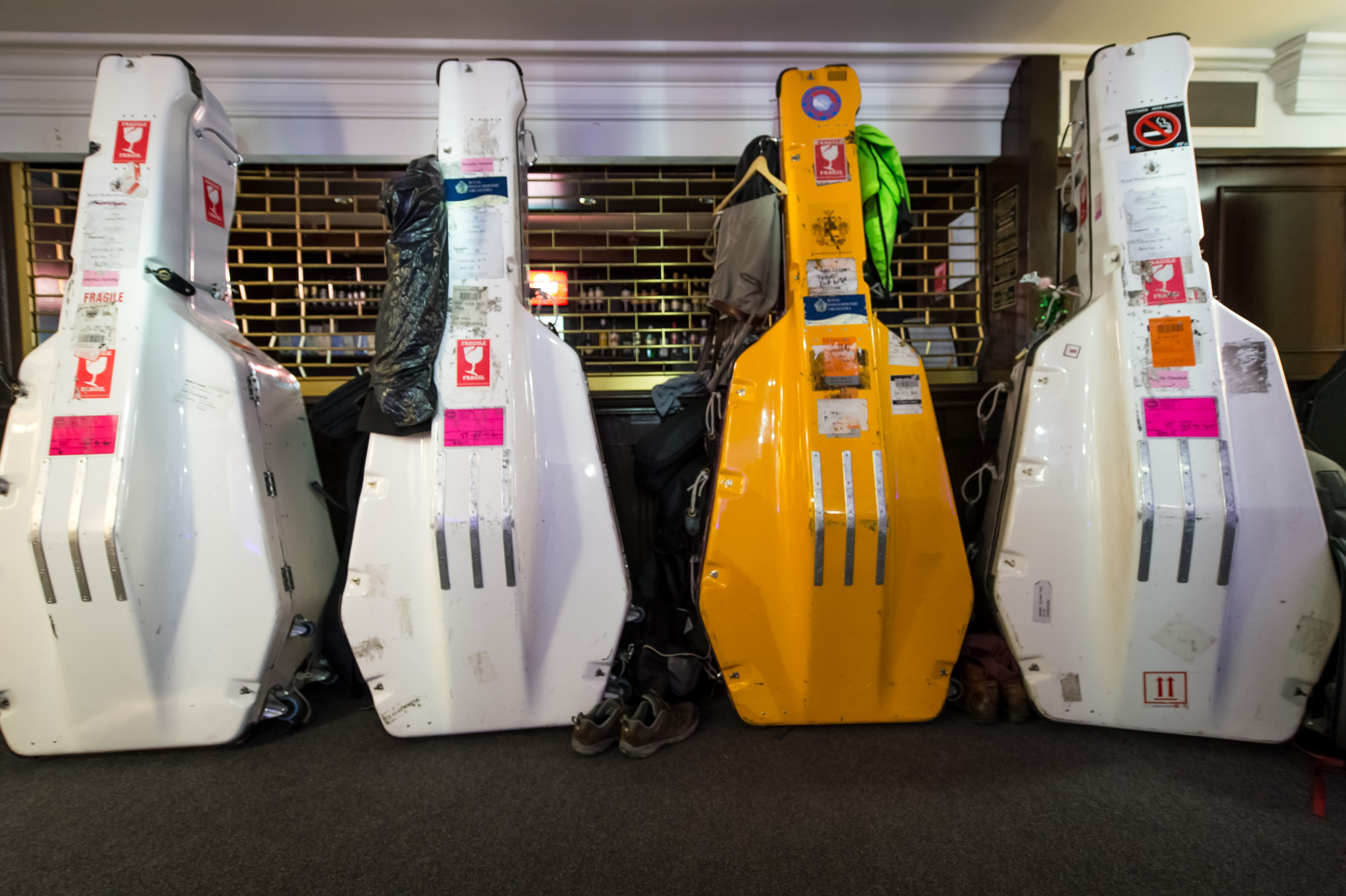 Double bass cases (Getty)