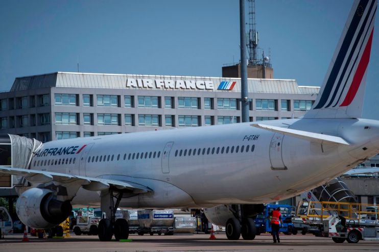 Air France-KLM saw its shares fall 7.6 per cent this morning after the airline warned that the coronavirus outbreak could wipe up to &euro;200m (&pound;167.4m) off earnings by April if flights remain suspended.
