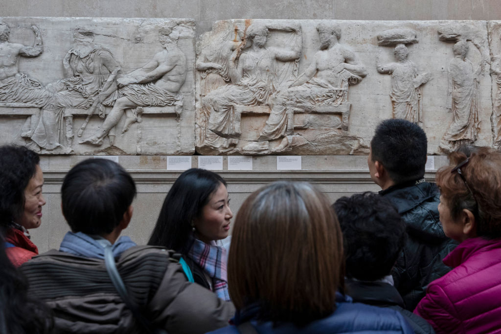 The Parthenon Marbles Are Displayed At The British Museum