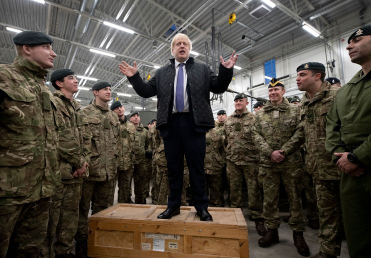 Boris Johnson Visits British Troops In Estonia