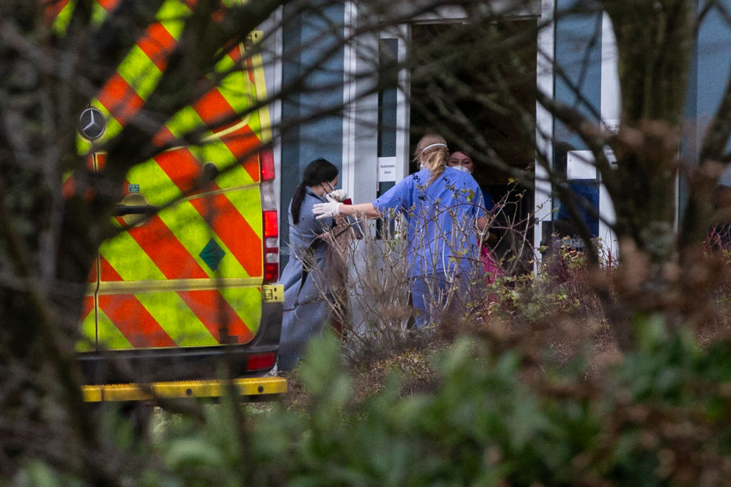 Brits evacuated from Wuhan in China are in a two-week quarantine at Kents Hill Park in Milton Keynes (pictured), and Arrowe Park Hospital in the Wirral, in case they have coronavirus