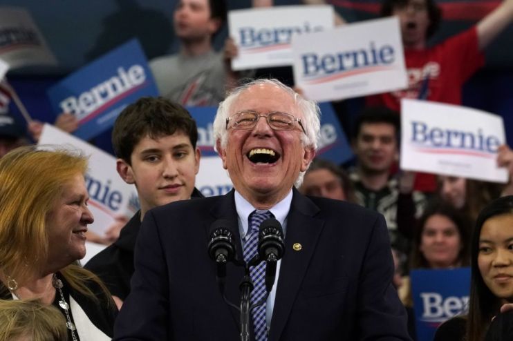 TOPSHOT-US-POLITICS-VOTE-DEMOCRATS-NEW-HAMPSHIRE-PRIMARY-SANDERS