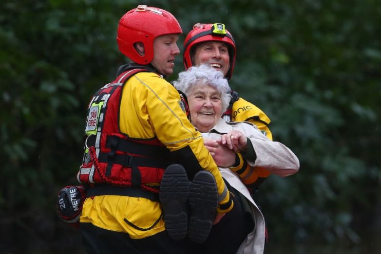 BRITAIN-WEATHER-STORM DENNIS