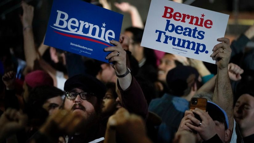 Democratic Presidential Candidate Sen. Bernie Sanders Campaigns In Texas