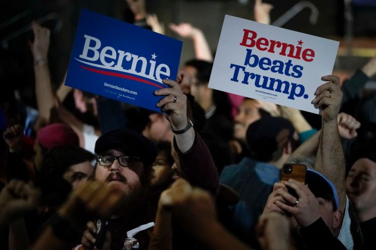 Democratic Presidential Candidate Sen. Bernie Sanders Campaigns In Texas