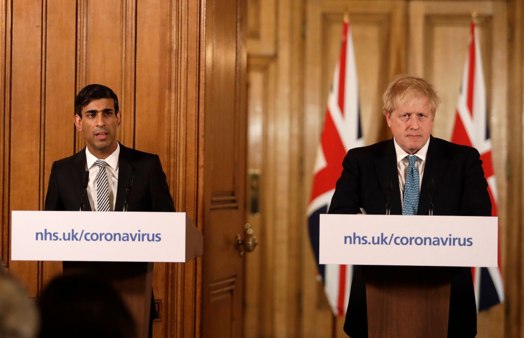 Chancellor Rishi Sunak and Prime Minister Boris Johnson announce the £330bn package