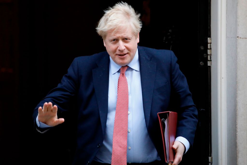 Britain's Prime Minister Boris Johnson leaves 10 Downing Street
