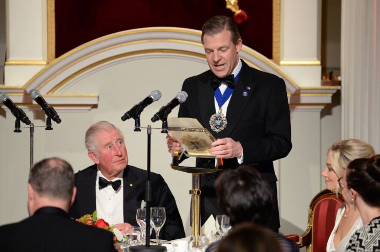 The Prince Of Wales Attends A Dinner In Aid Of The Australian Bushfire Relief And Recovery Effort