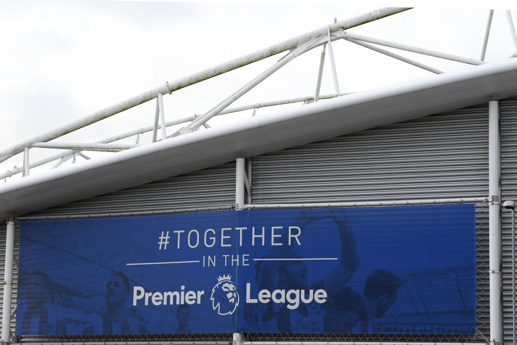 General View of Amex Stadium after Brighton & Hove Albion v Arsenal Premier League game cancelled due to Covid-19