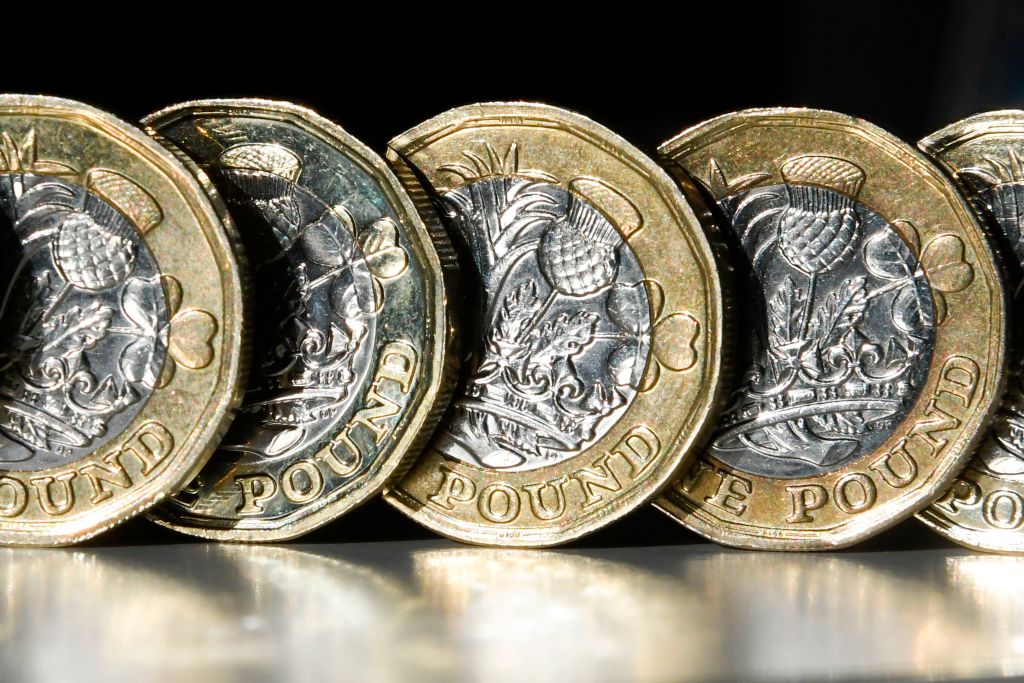 Britain’s currency shed nearly one per cent against the US dollar, its largest fall in months, to buy $1.29. It was down a similar amount against the euro at €1.15