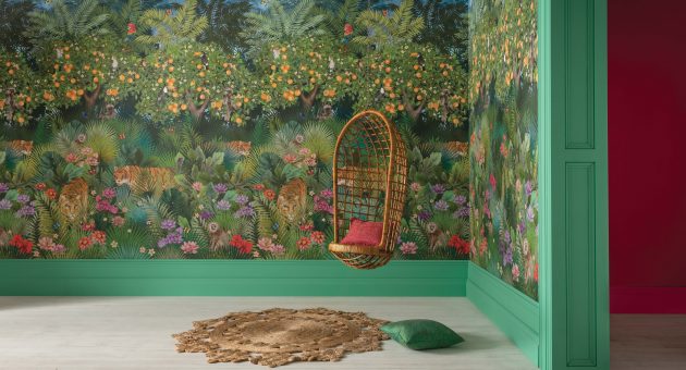 Matthew Wiliamson x Osborne and Little Tiger Grove wallpaper
