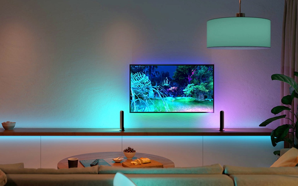 hue sync living room tv