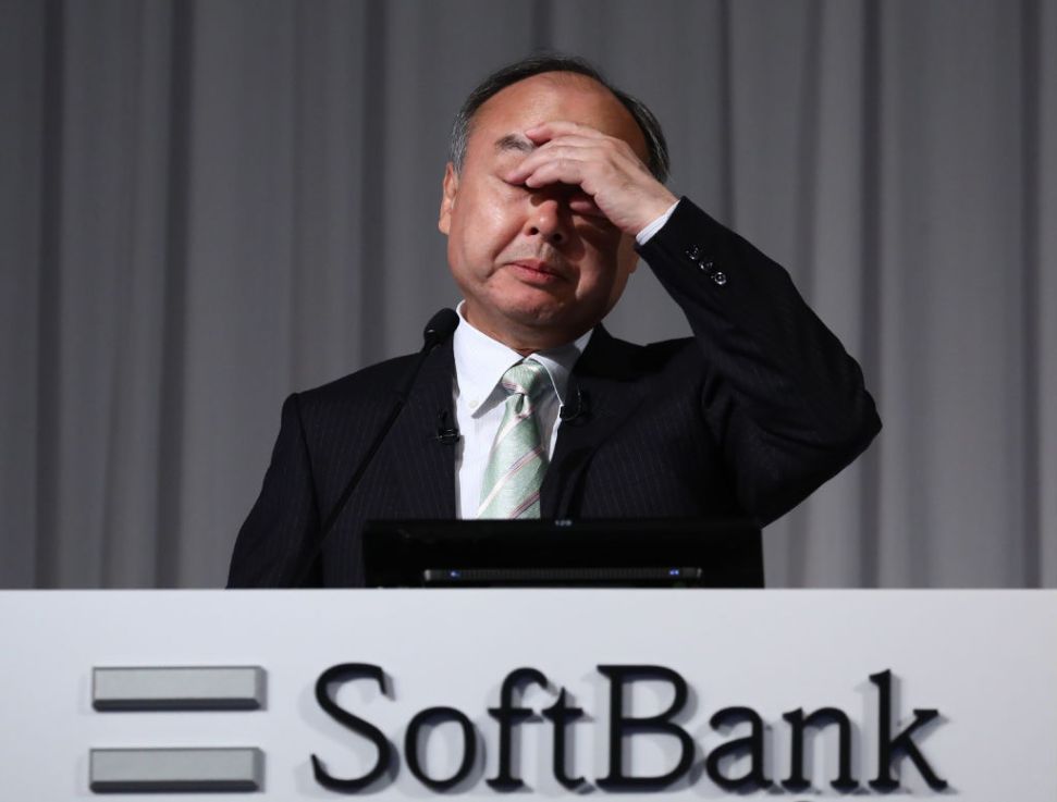 SoftBank is accelerating sales after it suffered more than $50bn losses in the first half of the year