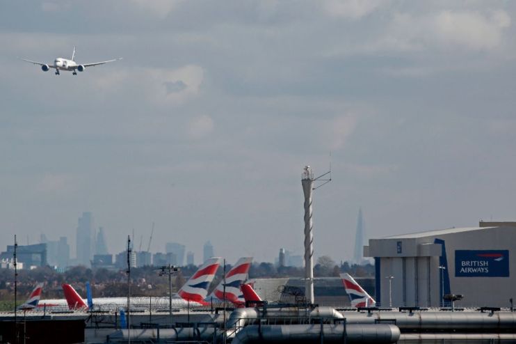 British Airways owner IAG has said it will now suspend 90 per cent of its flights, up from the 75 per cent previously announced, as the airline industry looks to protect itself against the coronavirus outbreak.