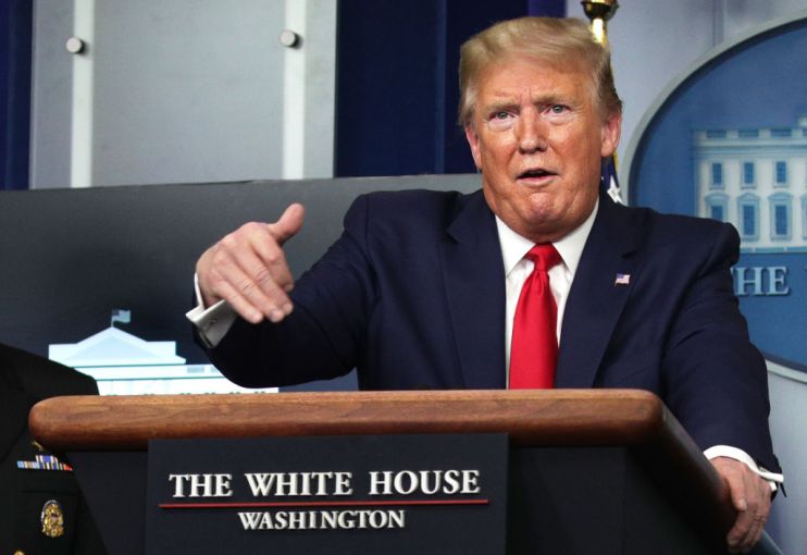 US president Donald Trump said this afternoon that he had asked the federal government to develop plans to protect domestic oil firms after extraordinary levels of volatility sent prices negative for the first time in history.