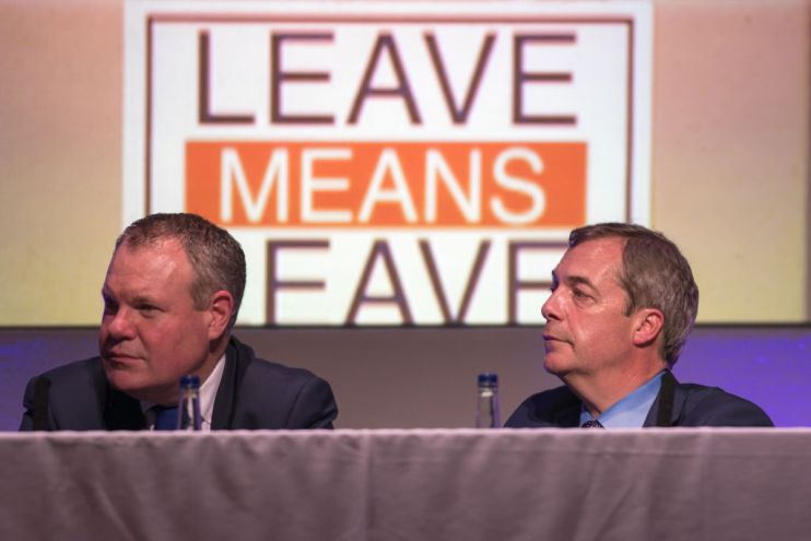 The DUP Joins Nigel Farage For Bournemouth Save Brexit Rally