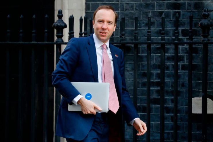 Matt Hancock has set a 100,000 daily coronavirus testing target for the end of April