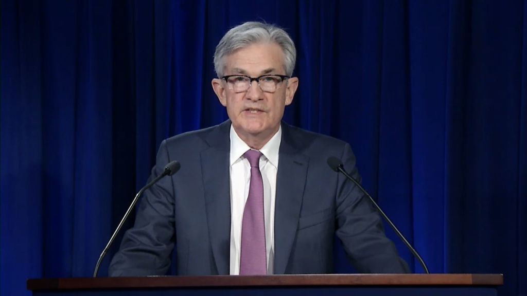 FTSE 100 and European stocks investors are awaiting Federal Reserve chairman Jay Powell's rates announcement later today