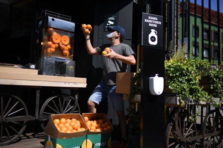 BRITAIN-HEALTH-VIRUS-MARKET