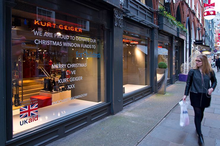 Kurt Geiger And Charity Hope And Homes For Children Unveil 'No Christmas Window'