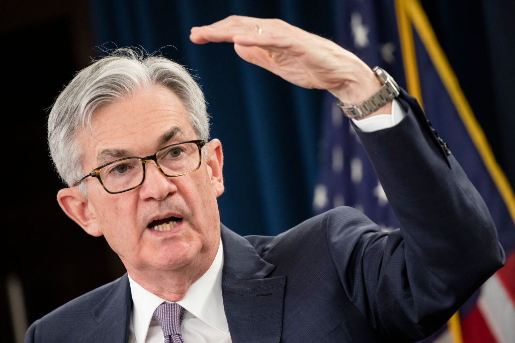 Federal Reserve chair Jerome Powell - FTSE 100 flatlines but US stocks rise