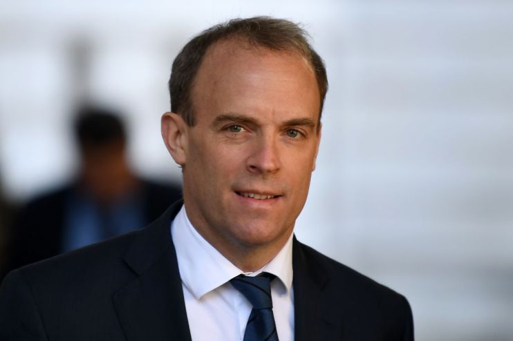 hsbc china hong Kong Dominic Raab