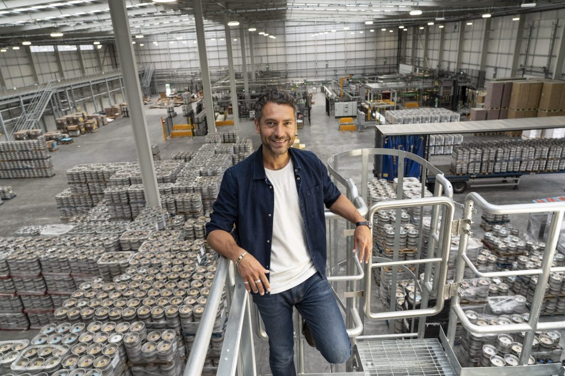 Logan Plant, CEO and founder of Beavertown Brewery is pictured at London’s largest brewery ‘Beaverworld’. © Jeff Moore