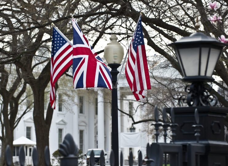 The Union Jack and the Stars and Stripes