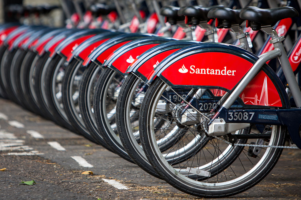 Boris Bikes In Santander Livery