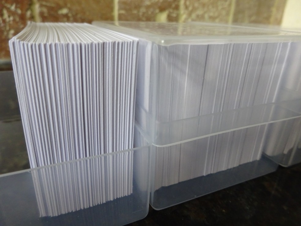85x55mm business cards "remain a staple for small businesses" says Vistaprint's Emily Shirley