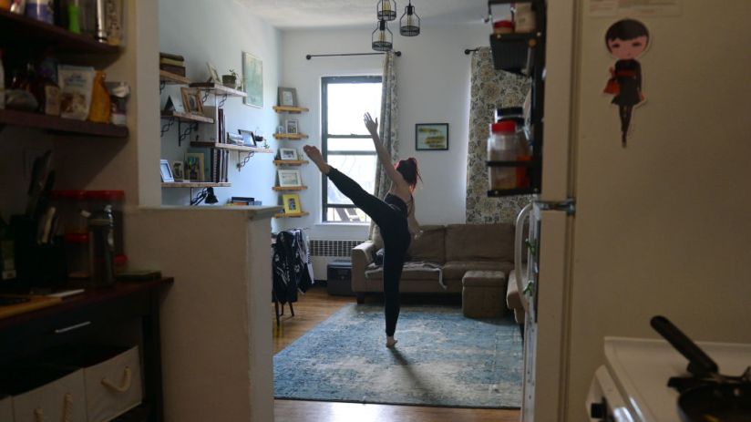 New York City Dancer Practices Online Lessons From Home During Covid-19 Pandemic