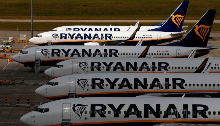 BRITAIN-TRANSPORT-AVIATION-RYANAIR
