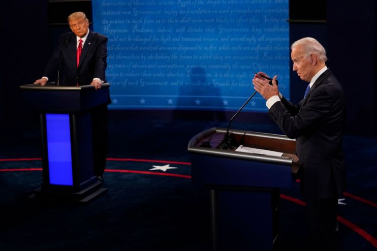 Donald Trump And Joe Biden Participate In Final Debate Before Presidential Election