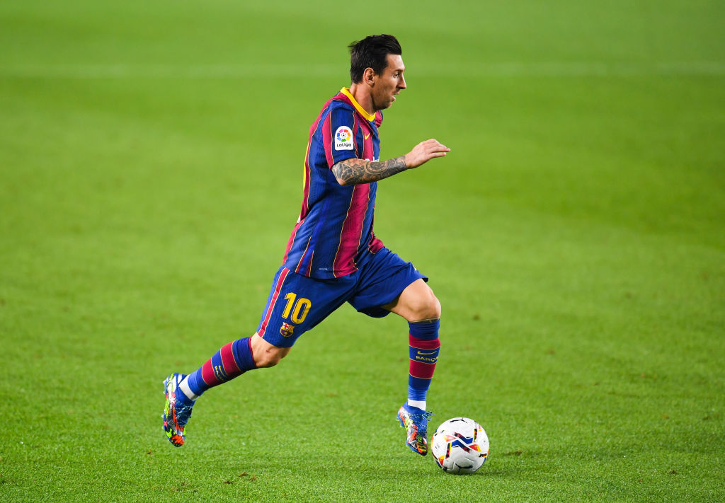 Lionel Messi of Barcelona