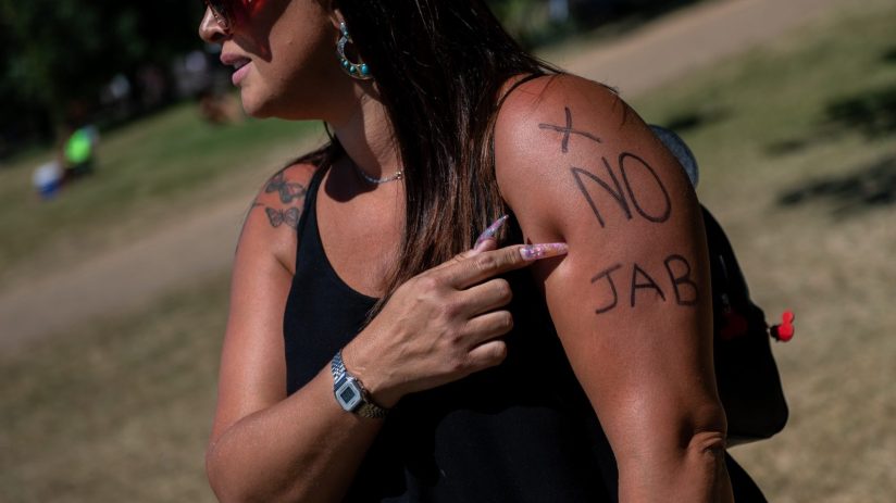 Anti-Lockdown Protest In Hyde Park