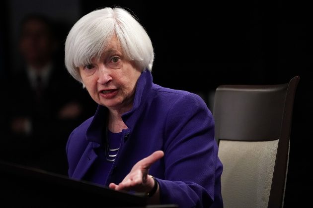 Federal Reserve Chair Janet Yellen Holds Press Conference On Interest Rates