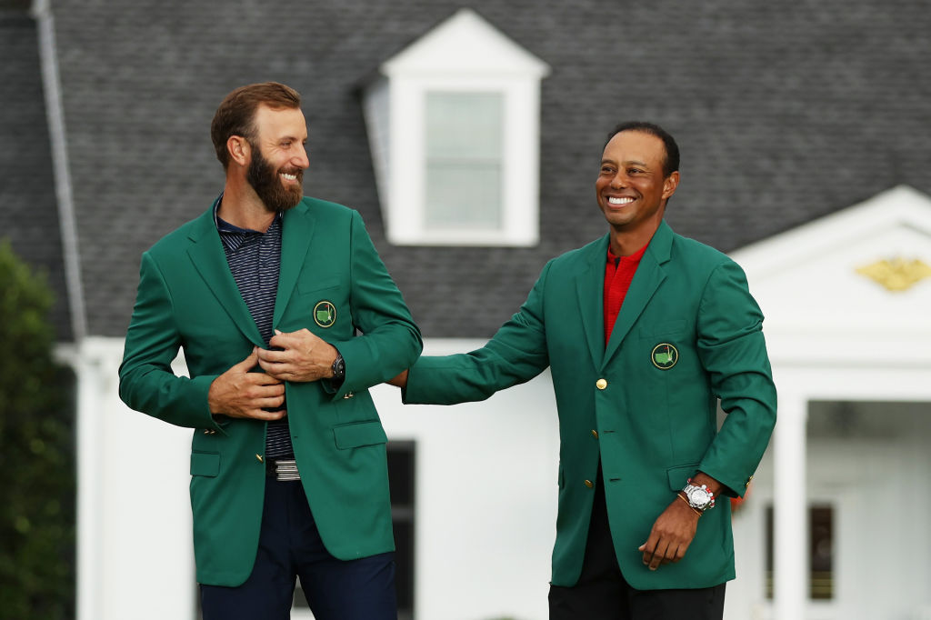 Dustin Johnson succeeded Tiger Woods as Masters champion after a sublime display at Augusta. Credit: Getty