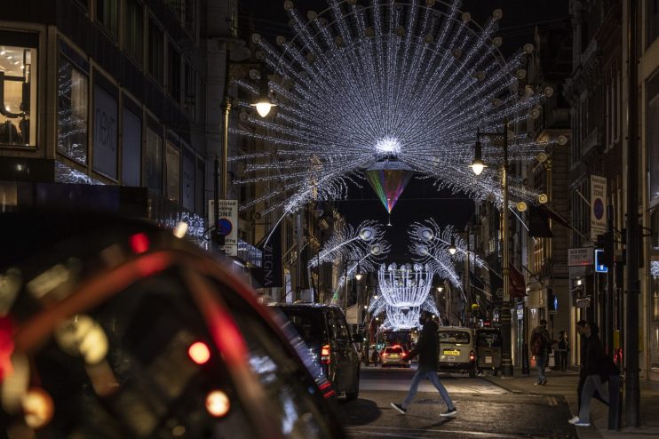 London Lights Up For Christmas Despite Lockdown