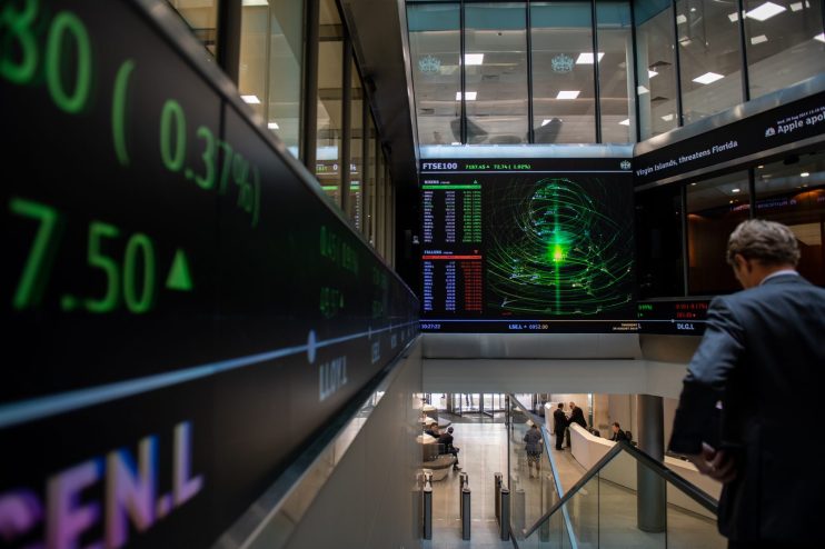 FTSE 100 heads for second-best month on record but still lags peers
