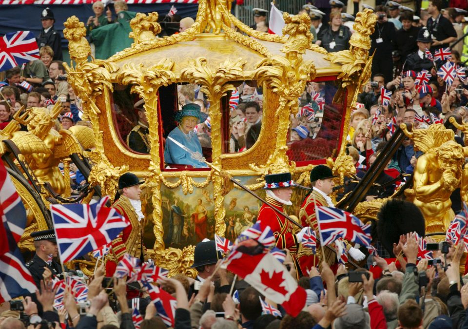 Queen Elizabeth at Golden Jubilee Parade