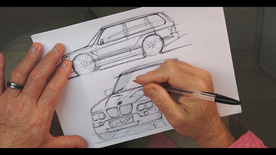 BMW X5 sketch by Frank Stephenson