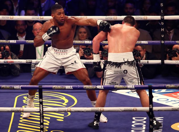 Joshua achieved his biggest UK pay-per-view audience when he fought Joseph Parker in 2018