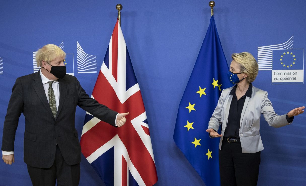 Prime Minister Boris Johnson and European Commission president Ursula von der Leyen extended Brexit trade talks yesterday