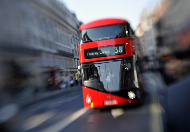 New Routemaster Bus Drives Up Piccadilly