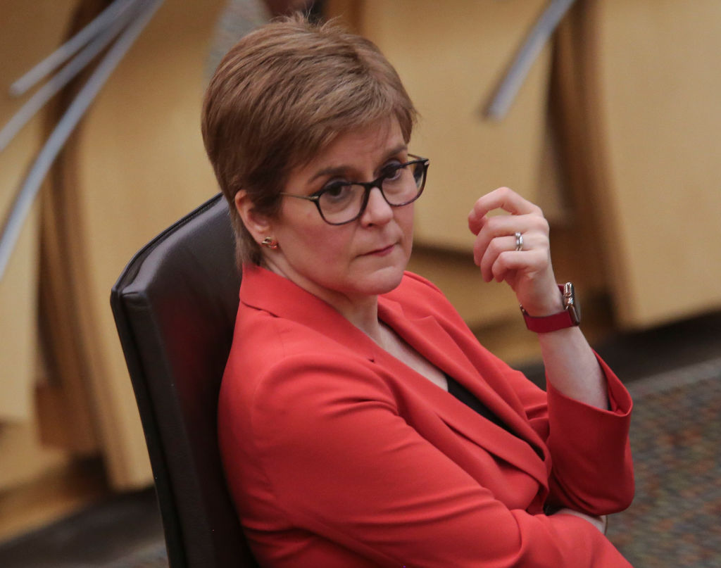 Nicola Sturgeon Attends Scottish First Minister's Questions