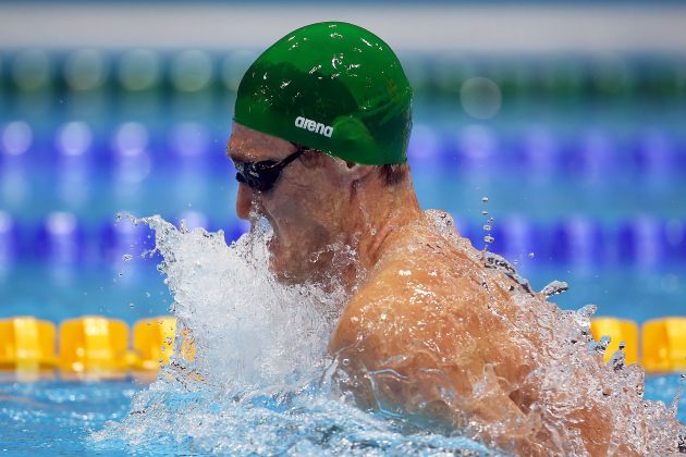 Van der Burgh won Olympic gold in the men's 100m breaststroke at London 2012