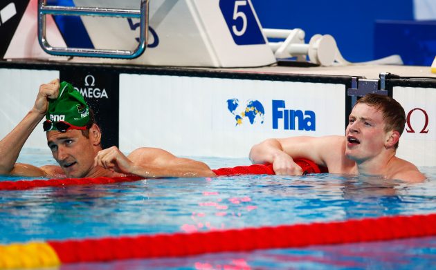 Van der Burgh and Britain's Adam Peaty enjoyed a fierce rivalry but remain good friends