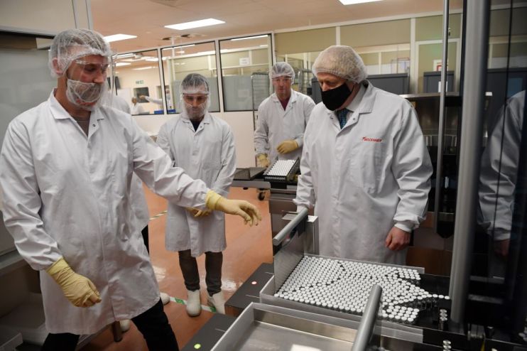 Boris Johnson Visits Laboratory In North Wales