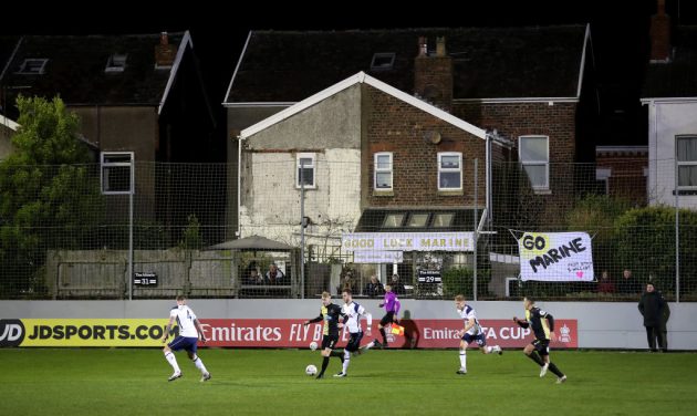 With spectators shut out, Marine capitalised on their FA Cup tie with Spurs by selling virtual tickets and new sponsorship deals